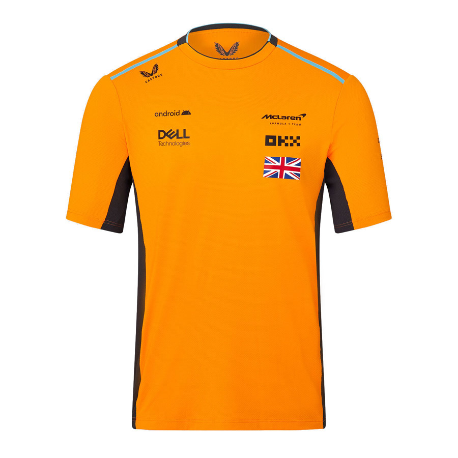 'Adult' 2023 McLaren F1 Team 'Lando Norris ladies Set Up Tee Orange Women