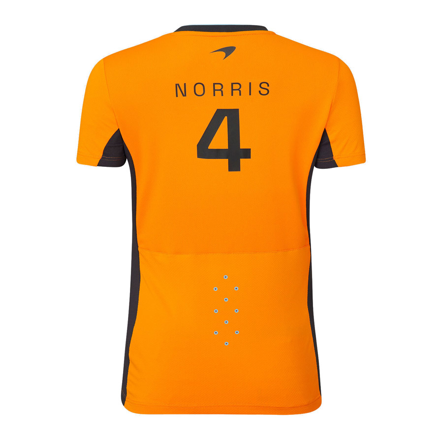 'Adult' 2023 McLaren F1 Team 'Lando Norris ladies Set Up Tee Orange Women