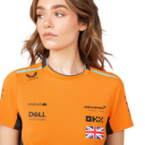 'Adult' 2023 McLaren F1 Team 'Lando Norris ladies Set Up Tee Orange Women