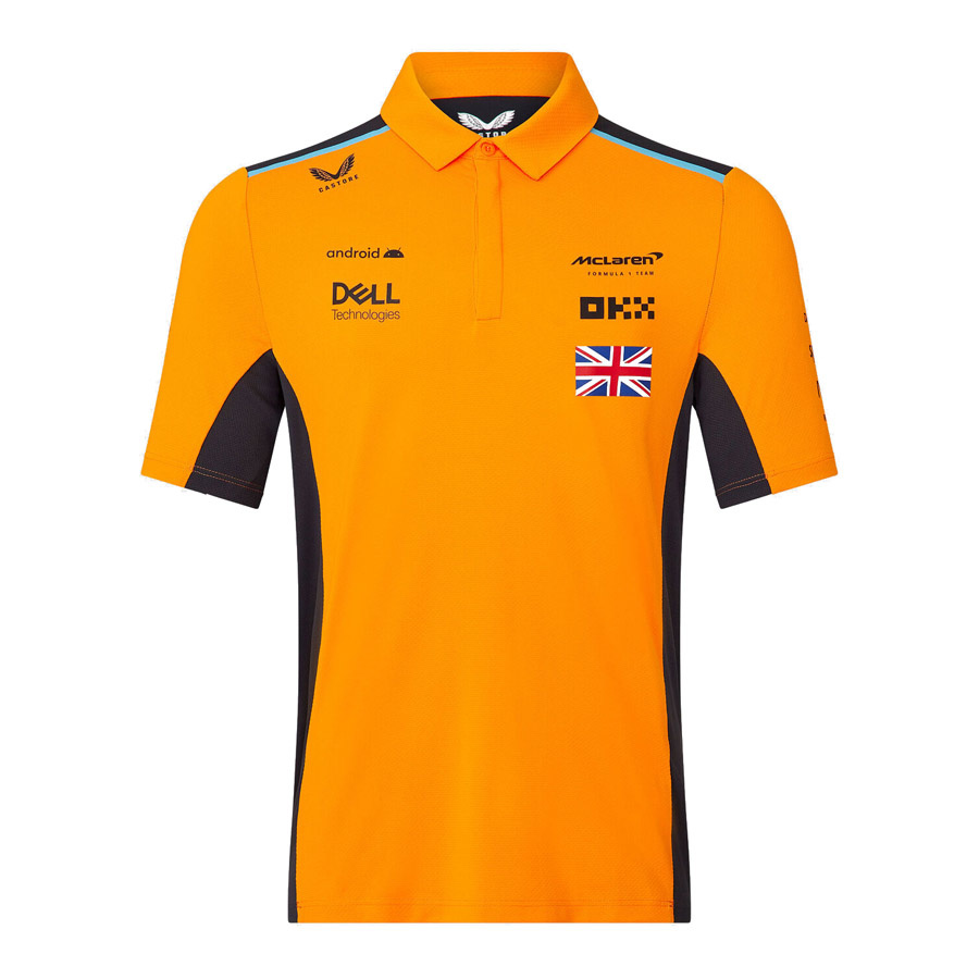 'Adult' 2023 McLaren F1 Team 'Lando Norris Polo Orange/Phantom Men