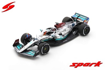 Scalemodel 1:18 Mercedes W13 #63 Russell Miami GP 2022 Spark