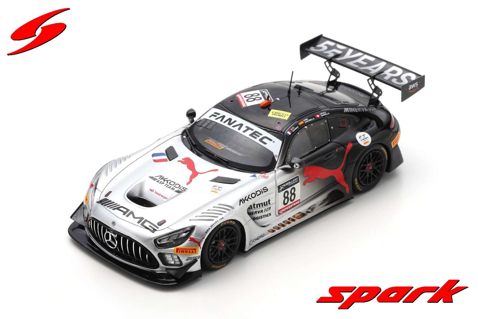 1:43 Mercedes AMG GT3 #88, Winner 24 hrs of Spa 2022