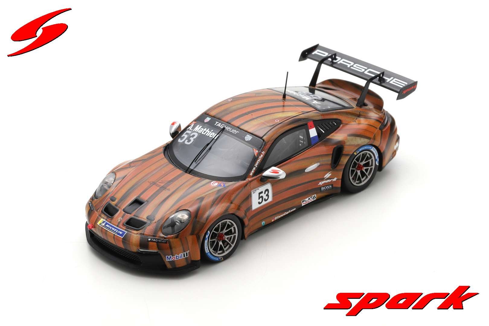 1:43 Porsche 911 GT3 Cup Nr 53 A. Mathieu, Porsche Carrera Cup France Paul Ricard 2021
