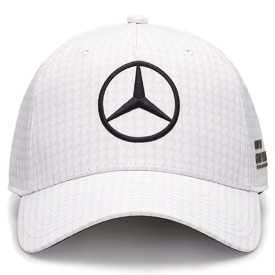 'Adult' 2023 Mercedes AMG Petronas Motorsport Lewis Hamilton Driver Baseball Cap Wit