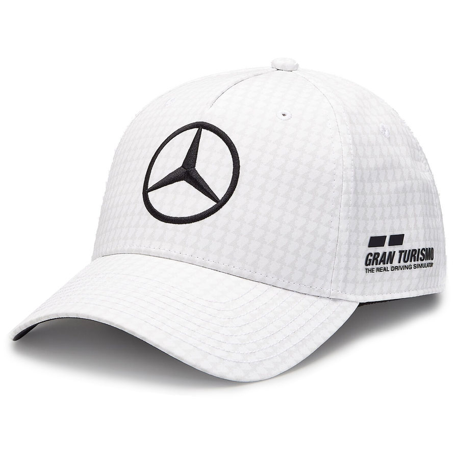'Adult' 2023 Mercedes AMG Petronas Motorsport Lewis Hamilton Driver Baseball Cap Wit