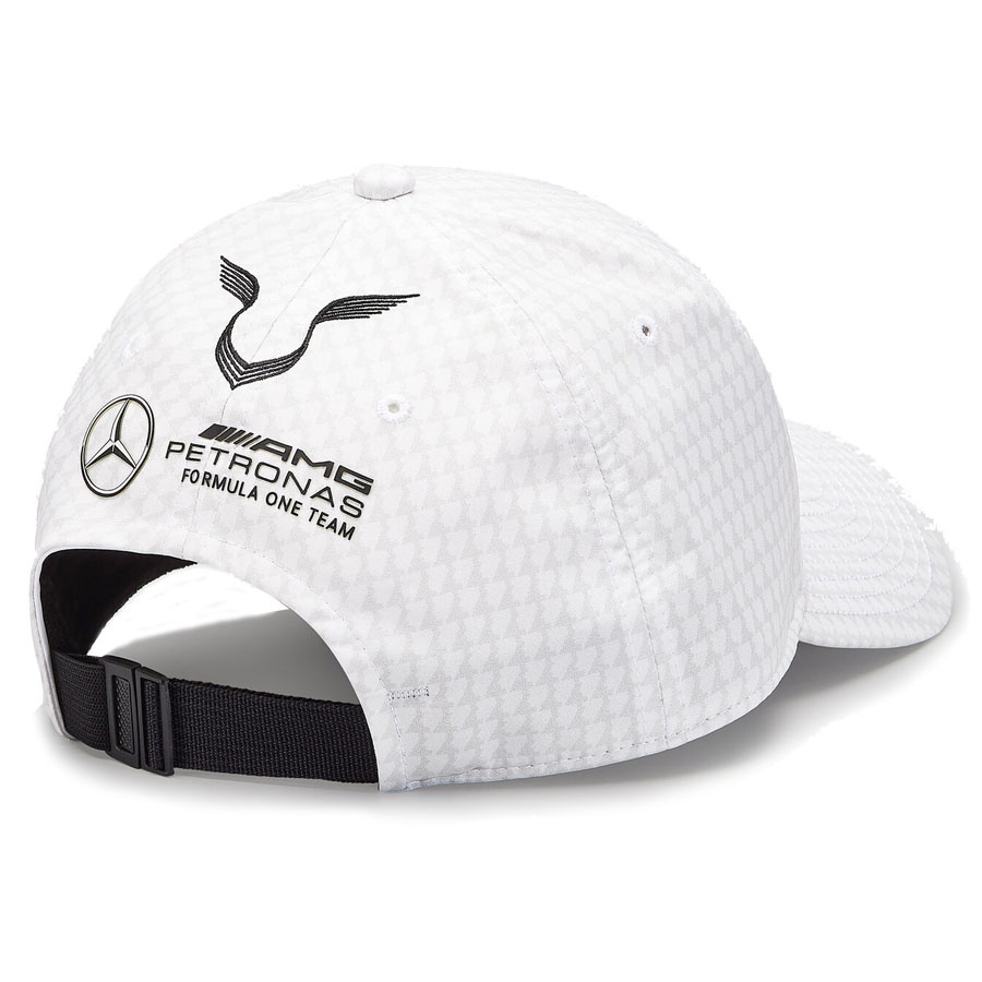 'Adult' 2023 Mercedes AMG Petronas Motorsport Lewis Hamilton Driver Baseball Cap Wit