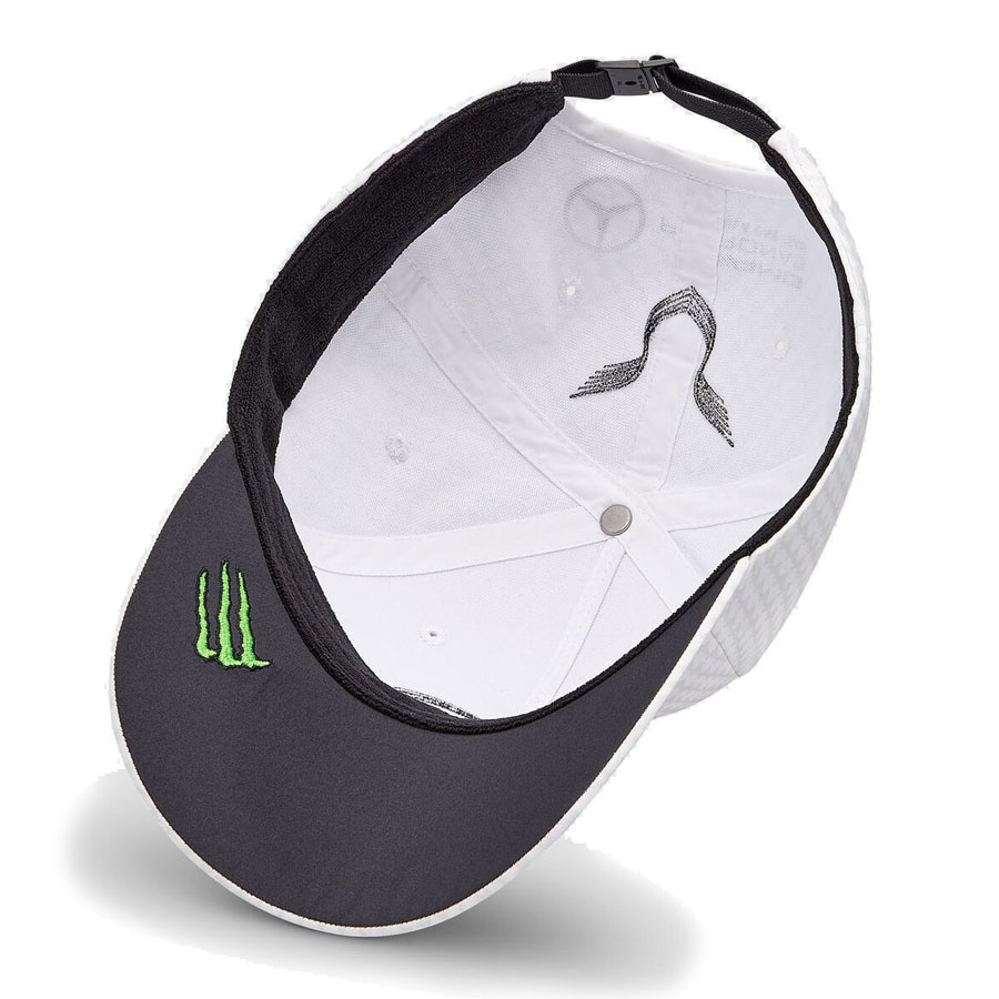 'Adult' 2023 Mercedes AMG Petronas Motorsport Lewis Hamilton Driver Baseball Cap Wit