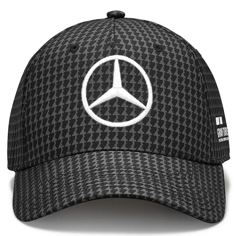 'Adult' 2023 Mercedes AMG Petronas Motorsport Lewis Hamilton Driver Baseball Cap Zwart
