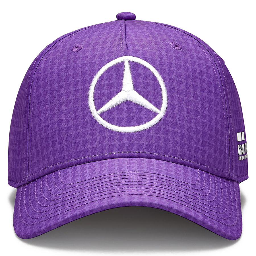 'Adult' 2023 Mercedes AMG Petronas Motorsport Lewis Hamilton Driver Baseball Cap Paars