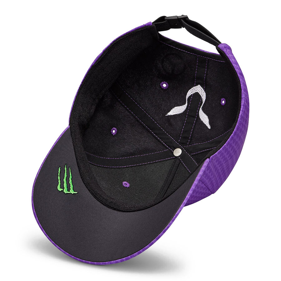 'Adult' 2023 Mercedes AMG Petronas Motorsport Lewis Hamilton Driver Baseball Cap Paars