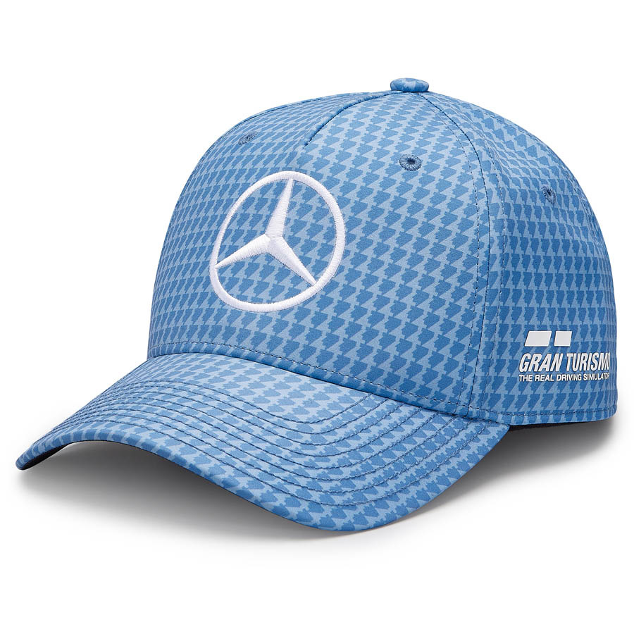 'Adult' 2023 Mercedes AMG Petronas Motorsport Lewis Hamilton Driver Baseball Cap Blau