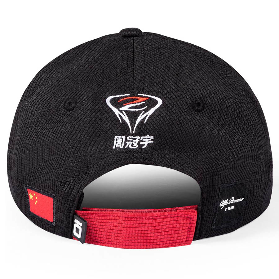 'Adult' 2023 Alfa Romeo F1 Strike Zhou Guanyu Driver Cap Curved Brim