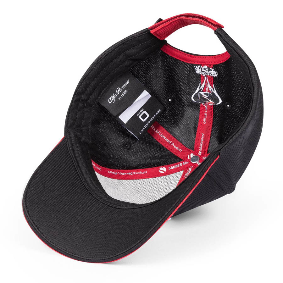 'Adult' 2023 Alfa Romeo F1 Strike Zhou Guanyu Driver Cap Curved Brim