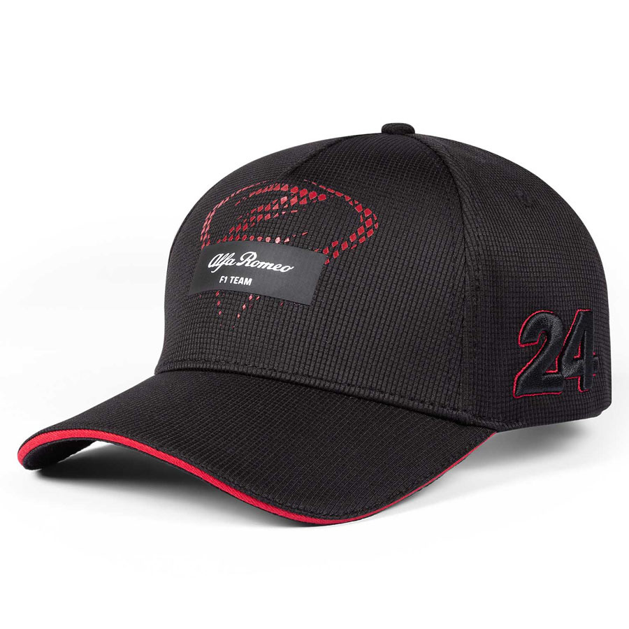 'Adult' 2023 Alfa Romeo F1 StrikeZhou Guanyu Driver Cap Curved Brim