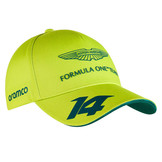 Adult' 2023 Aston Martin Cognizant F1 Fernando Alonso Drivers Cap Lime