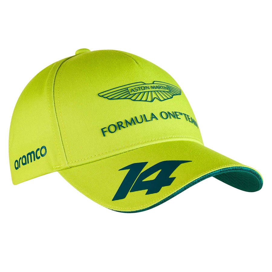 Adult' 2023 Aston Martin Cognizant F1 Fernando Alonso Drivers Cap Lime