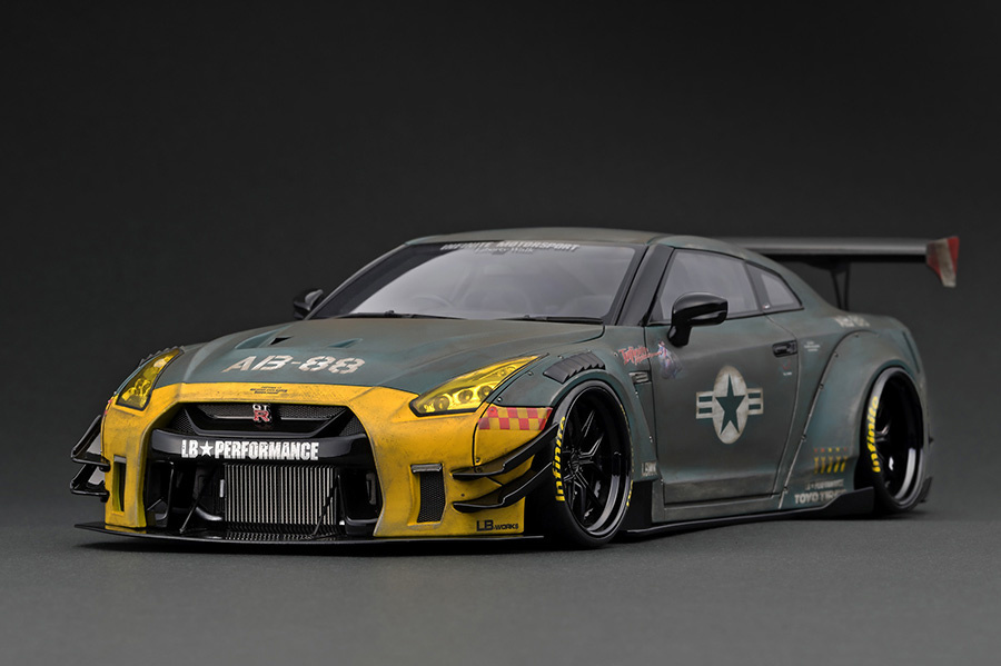 1:18 LB-WORKS Nissan GT-R R35 type 2 Matte Green Ignition Models