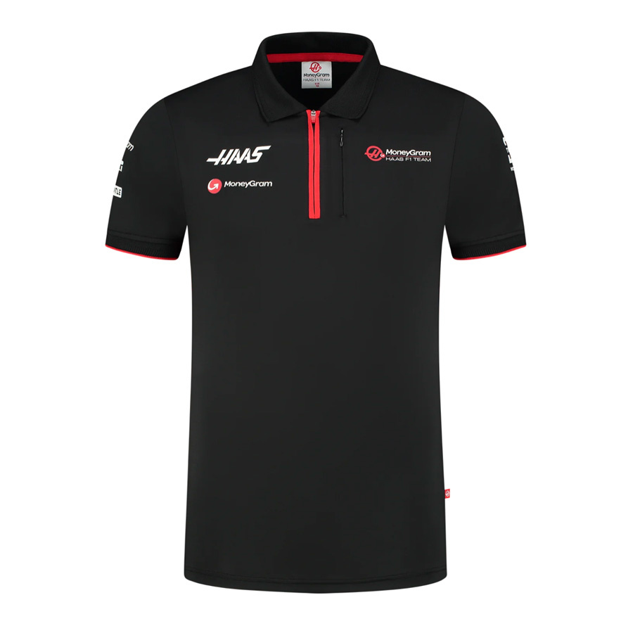 Adult' 2023 Haas F1 Team Polo Zwart