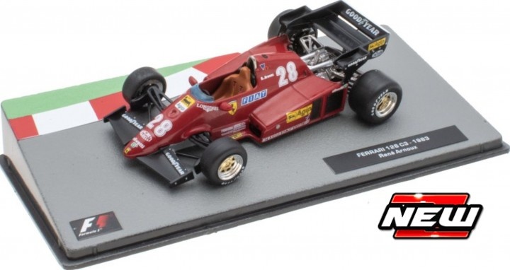 1:43 Ferrari 126 C3 #28 Rene Arnoux 1983