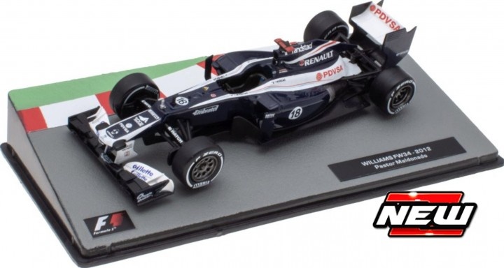 1:43 Williams FW34 #18 Pastor Maldonado 2012