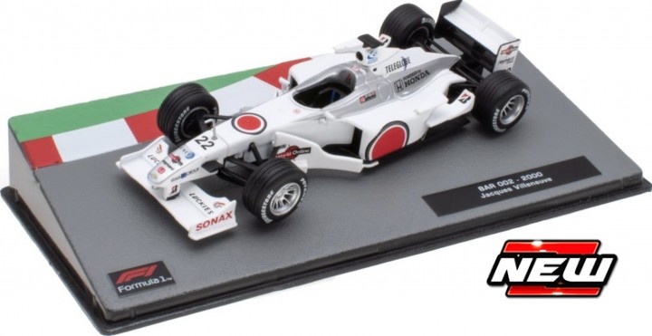1:43 BAR 002 #22 Jacques Villeneuve 2000