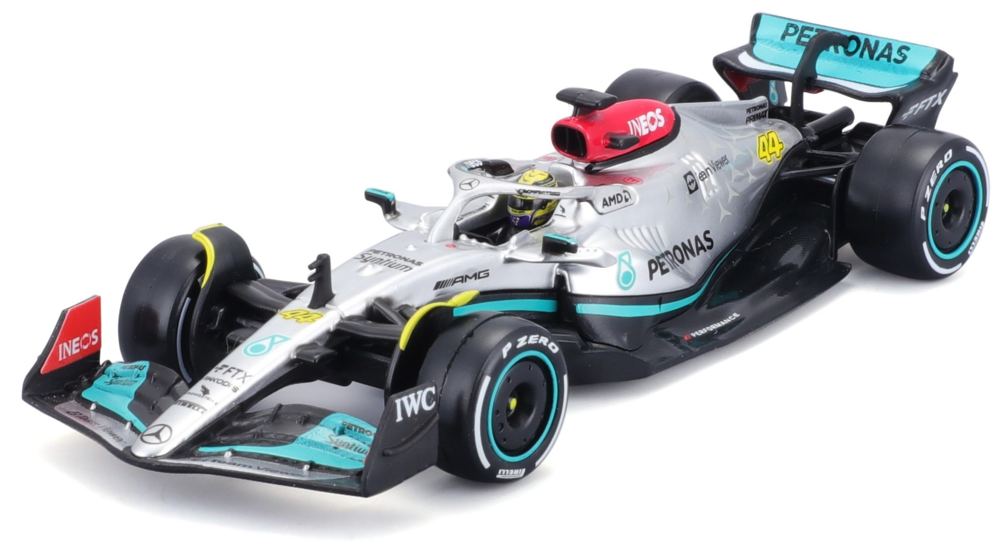 1:43 Mercedes-AMG F1 W13 #44 Hamilton 2022 Bburago