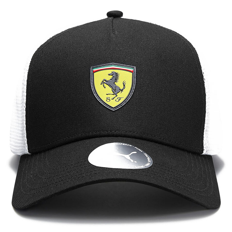 'Adult' Ferrari Team Trucker Cap Black