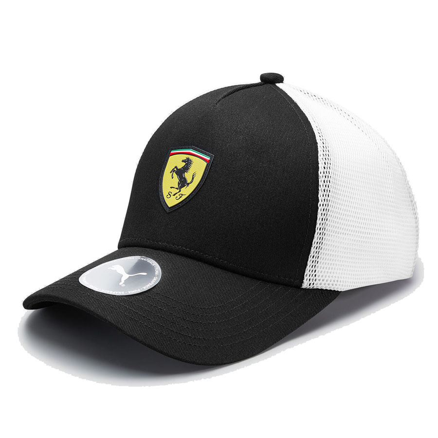 'Adult' Ferrari Team Trucker Cap Swartz