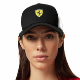 'Adult' Ferrari Team Trucker Cap Black