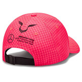 'Adult' 2023 Mercedes AMG Petronas Motorsport Lewis Hamilton Driver Baseball Cap Neon Pink