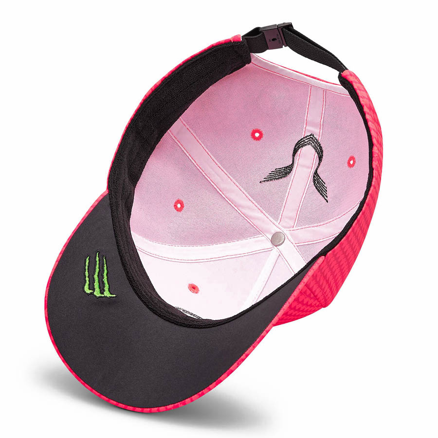 'Adult' 2023 Mercedes AMG Petronas Motorsport Lewis Hamilton Driver Baseball Cap Neon Pink