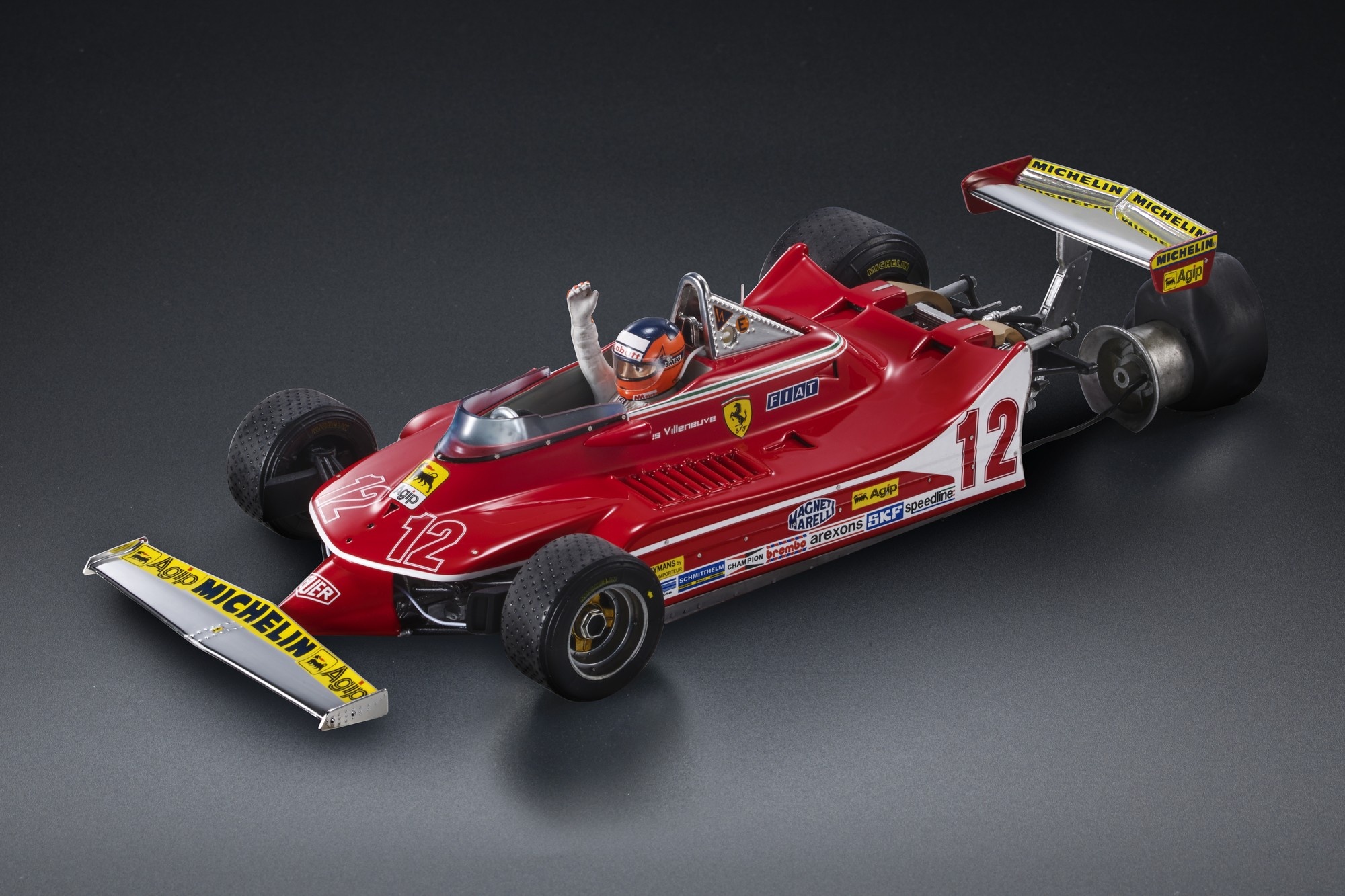 1:18 Ferrari 312 T4 #12 Gilles Villeneuve - Grand Prix Zandvoort GP Replicas