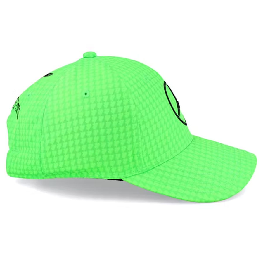 'Adult' 2023 Mercedes AMG Petronas Motorsport Lewis Hamilton Driver Baseball Cap Fluor Groen