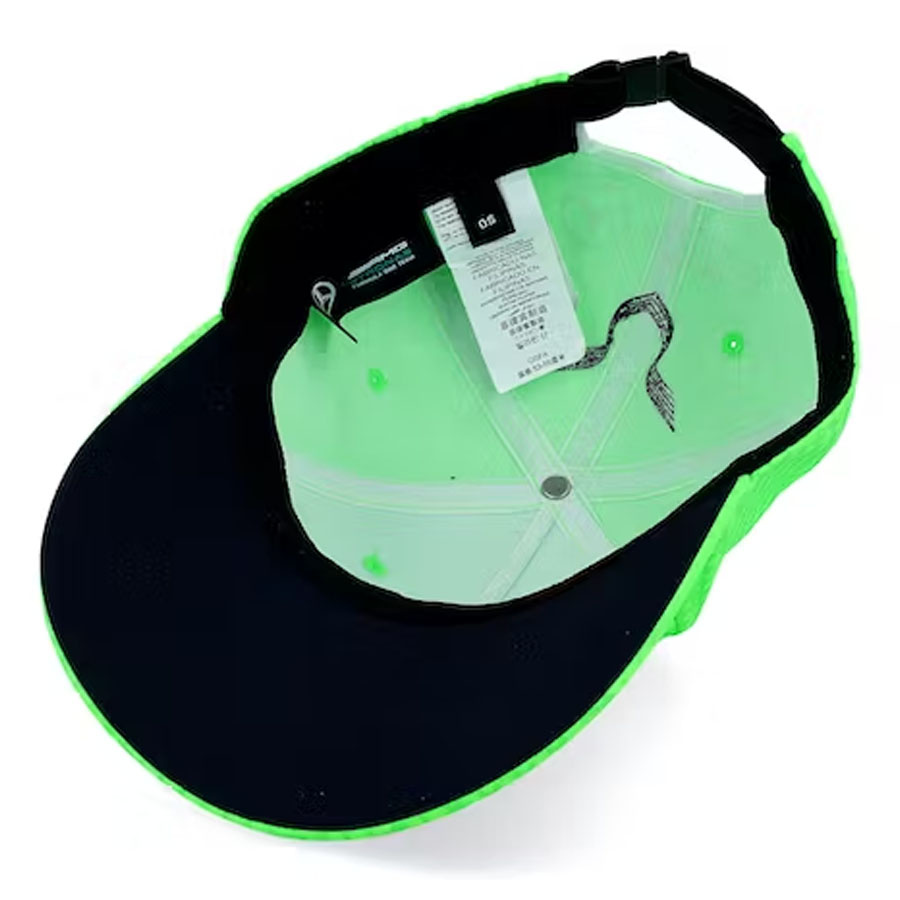'Adult' 2023 Mercedes AMG Petronas Motorsport Lewis Hamilton Driver Baseball Cap Fluor Groen
