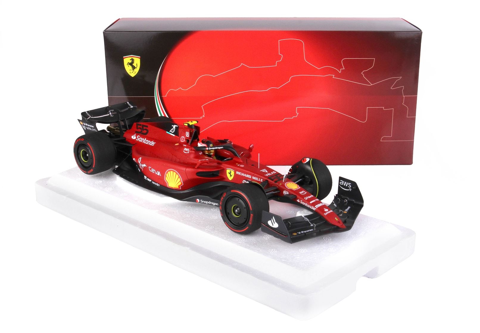 1:18 Ferrari F1-75 C. Sainz 'Grand Prix Bahrain 2022'
