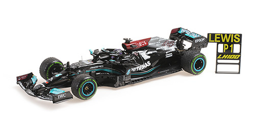 1:43 Mercedes W12 #44 Lewis Hamilton - Grand Prix Russia 2021 Minichamps