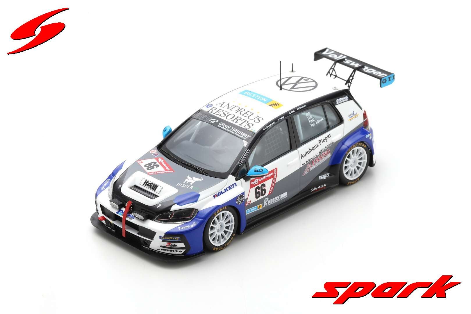 1:43 Volkswagen Golf GTI TCR #66 24H Nurburgring 2022 Spark