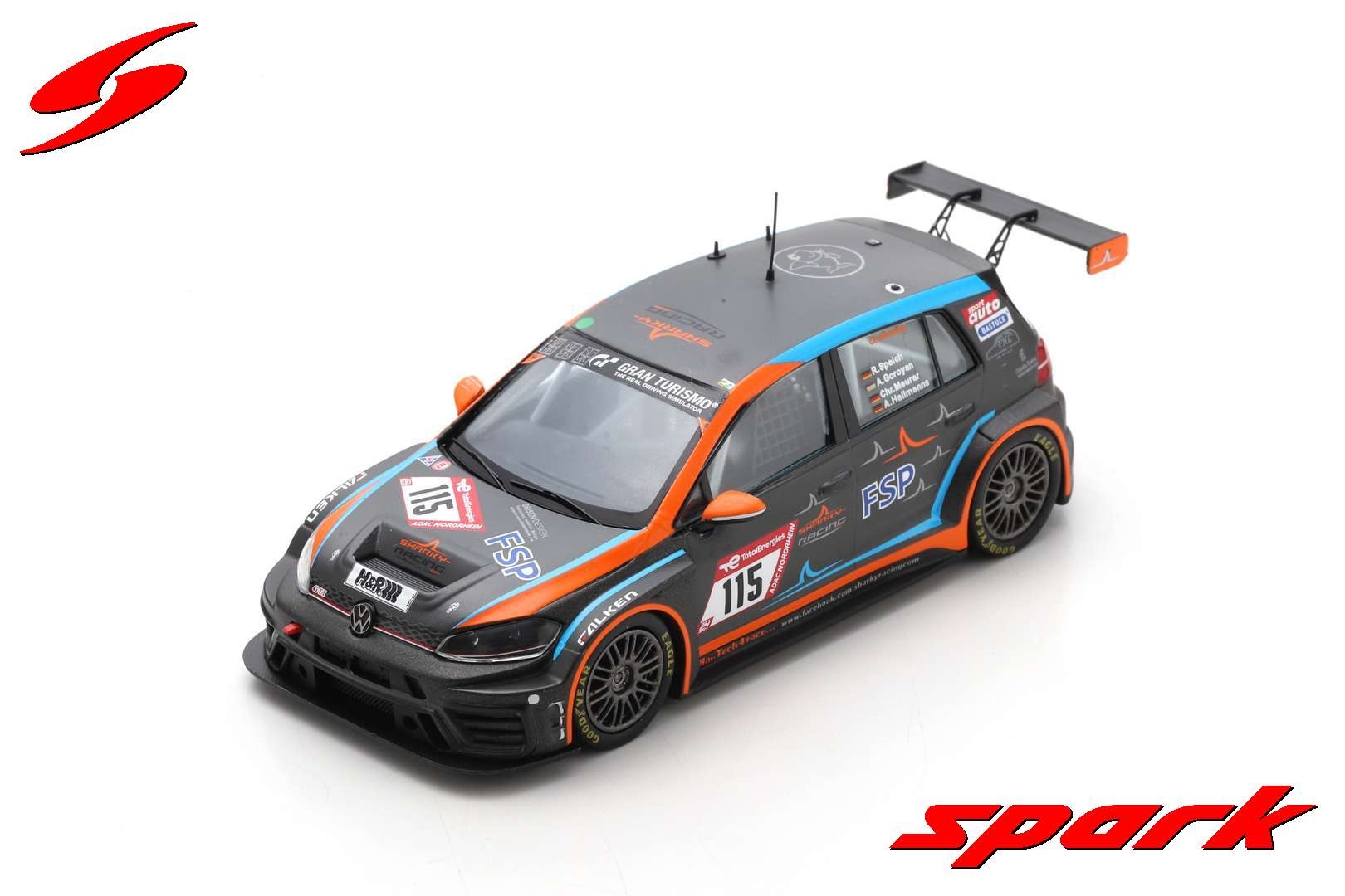1:43 Volkswagen Golf GTI TCR #115 24H Nurburgring 2022 Spark