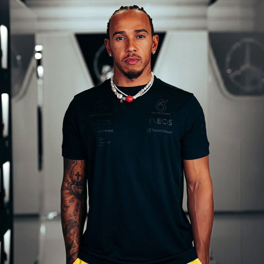 'Adult' Mercedes AMG Petronas Team 2023 Stealth T-Shirt Mens 'Black'