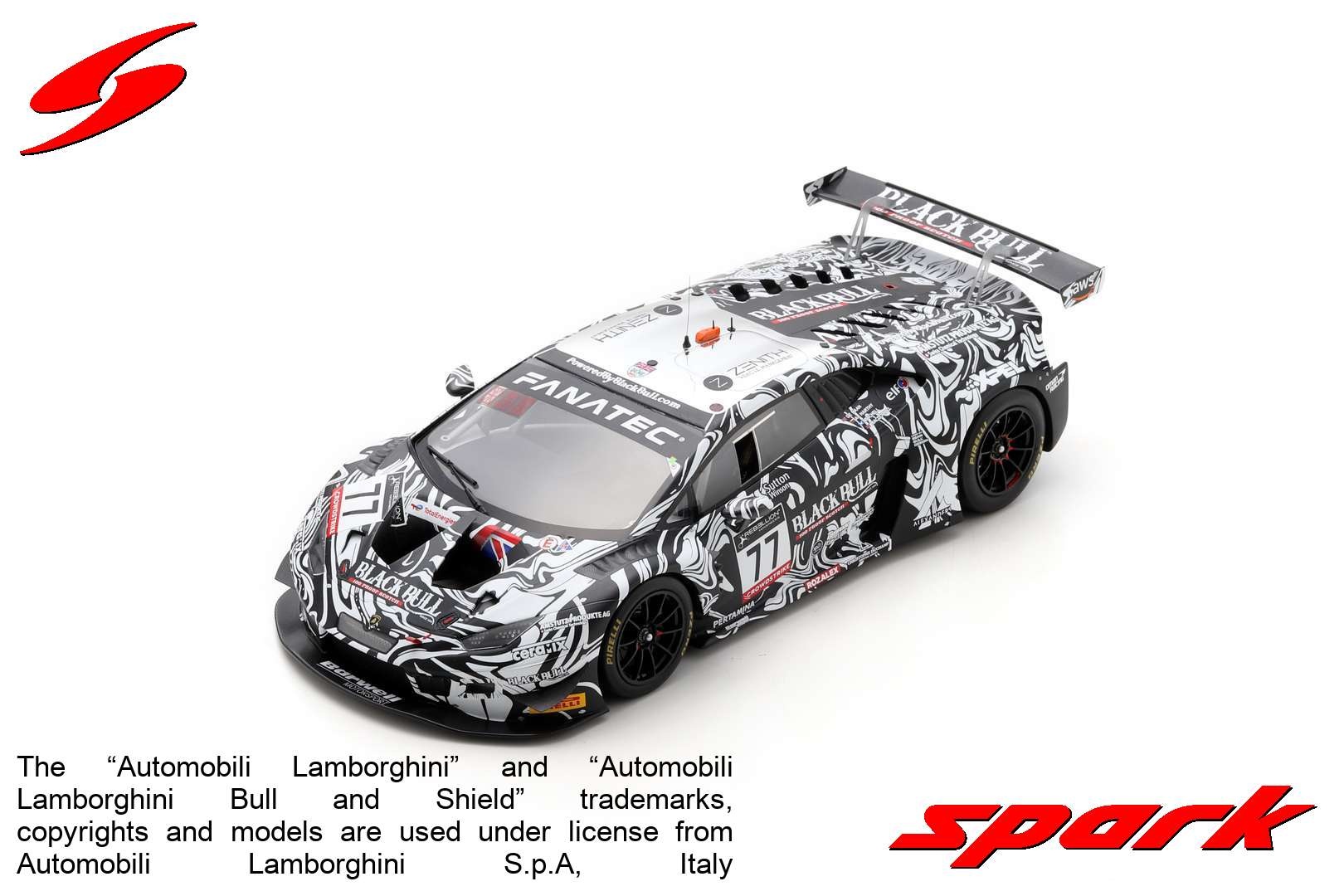 1:18 Lamborghini Huracan GT3 EVO #77 Barwell 24H Spa 2022