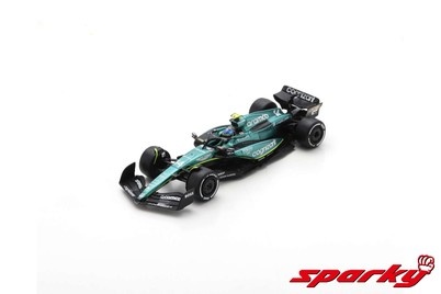 1:64 Aston Martin AMR23 #14 Fernando Alonso Grand Prix '3rd Place' Bahrain 2023 -Spark