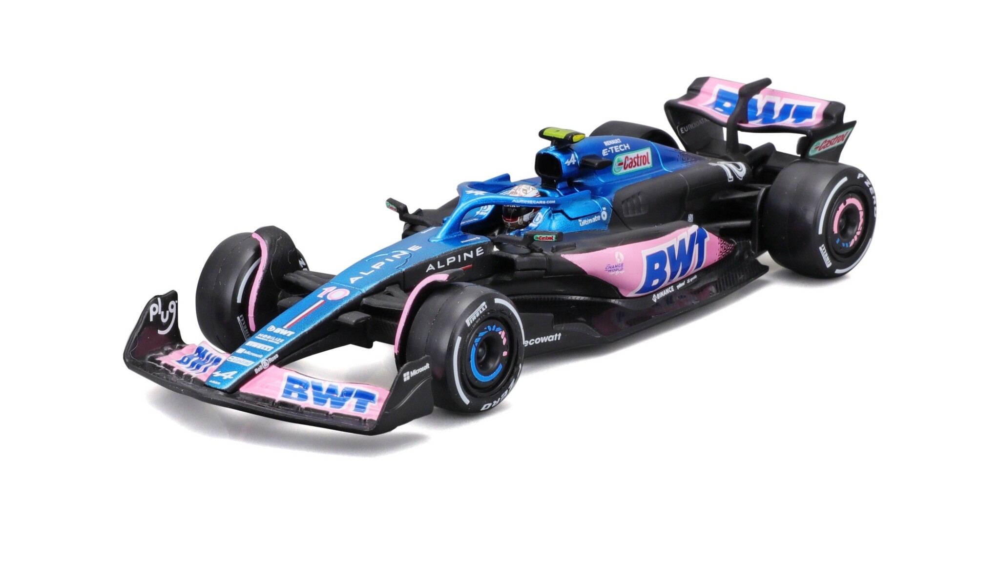 1:43 BBURAGO BWT Racing Renault Alpine A532, P. Gasly 2023 - WIth Driver