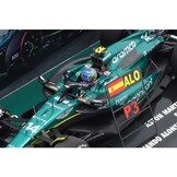 1:43 Aston Martin Cognizant AMR23, F. Alonso '3rd place Bahrein GP 2023 *Incl. pit sign'