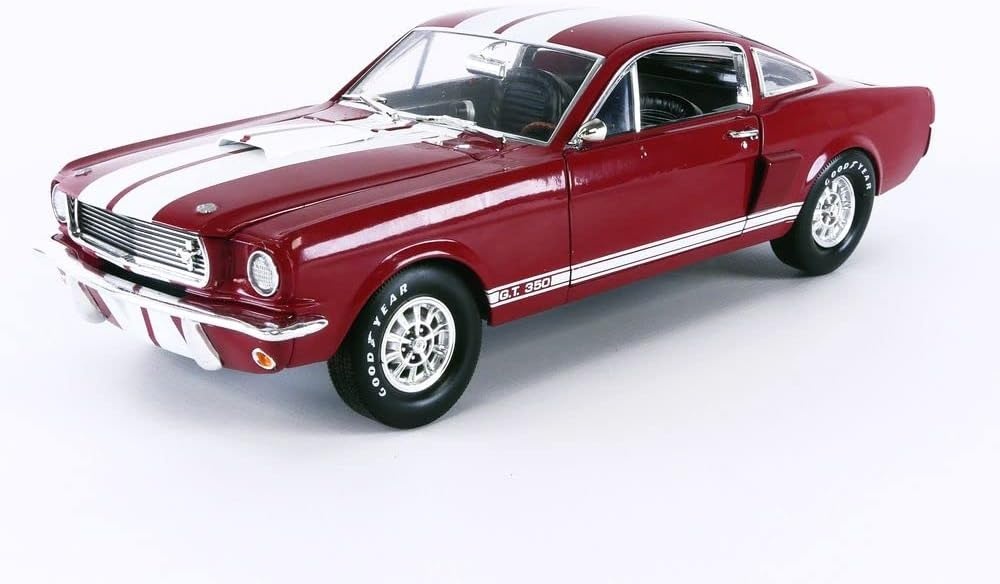 Shelby Mustang GT350 1966 Rot/Weiß Maßstab 1:18 von Shelby Collectibles