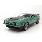 Ford Mustang Mach I 351 Ram Air 1971 Green Scale 1:18 by SunStar