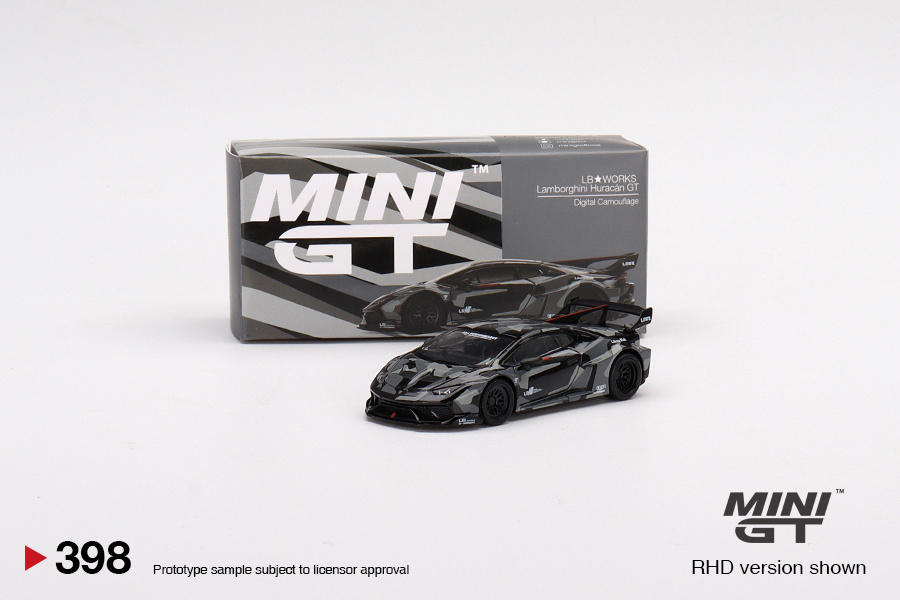 1:64 Lamborghini Huracan Liberty Walk Silhouette Digital Camouflage LHD MiniGT