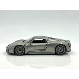Welly 1:18 Porsche 918 Spyder Hard-Top Grau Metall