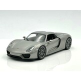 Welly 1:18 Porsche 918 Spyder Hard-Top Grey Metal