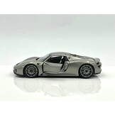 Welly 1:18 Porsche 918 Spyder Hard-Top Grau Metall