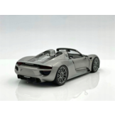 Porsche 918 Spyder Cabriolet Open Top Silbergrau